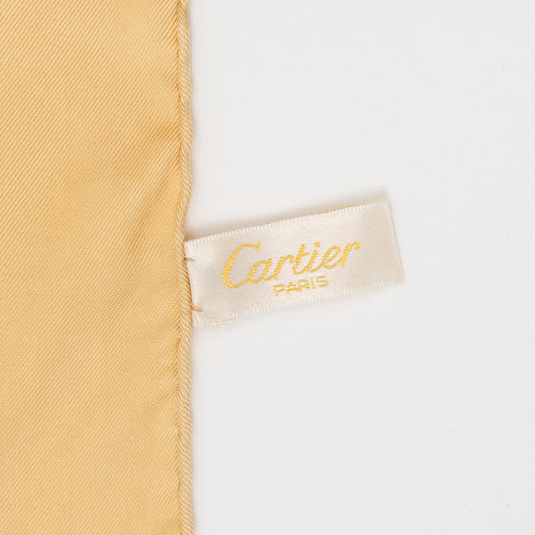 Cartier, a twill silk scarf.