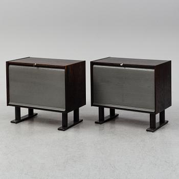 A pair of archive cabinets, JOC Möbel AB Vetlanda, late 20th century. Signed with labels.