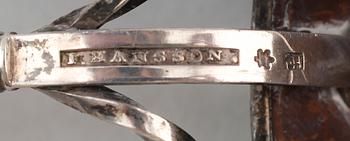 SOPPSLEV, kokosnöt och sannolikt silver, I. Hansson, 1800-tal.