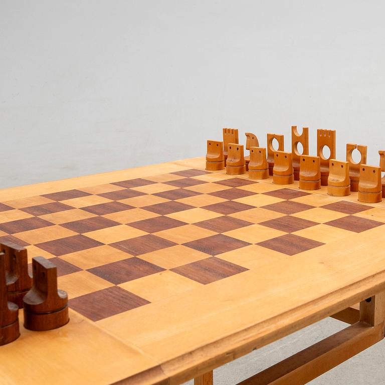 Rud Thygesen & Johnny Sörensen, chess table, for PP Möbler, Denmark, second half of the 20th century.