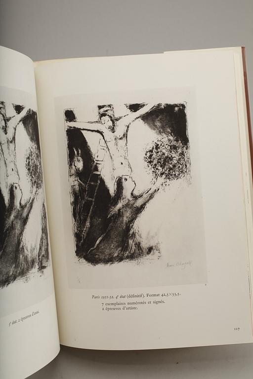Bok,  "Chagall Lithographe", av Julien Cain & Fernand Mourlot, éditeur André Sauret, 1960.