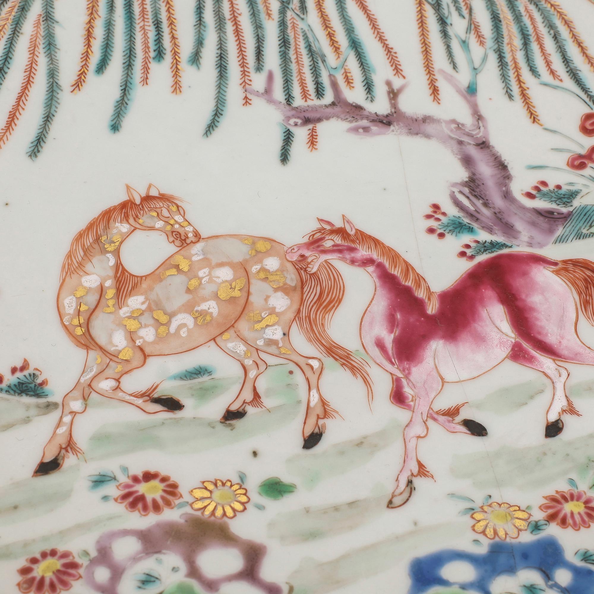 FAT, porslin, Kina, Qing dynastin Qianlong (1736-95).