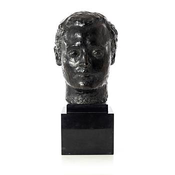 Gudmar Olovson, sculpture. Signed. Numbered. Foundry mark. Bronze, total height 53 cm, length 27 cm.