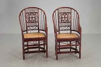 KARMSTOLAR, ett par, Kina, 1900-talets andra hälft.