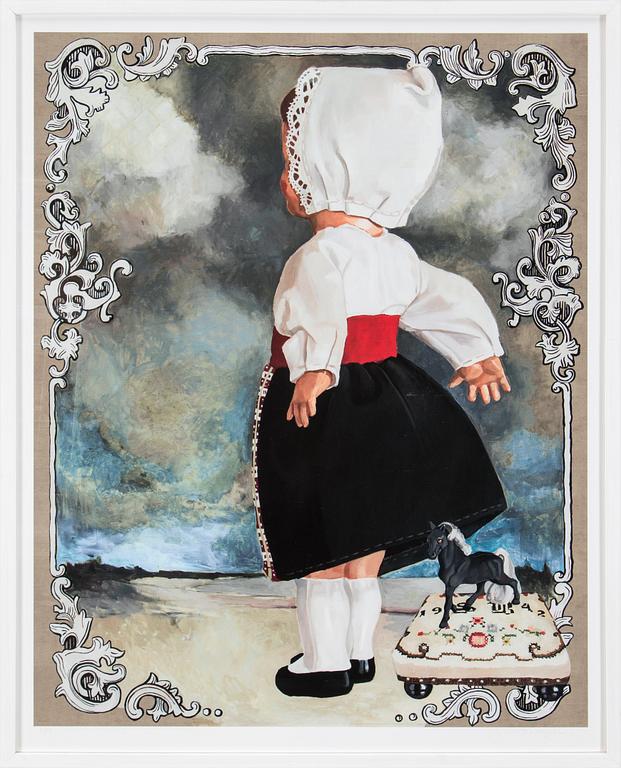 PIA INGELSE, "Storm i hembyggd", gicleetryck, signed and numbered 11/25.