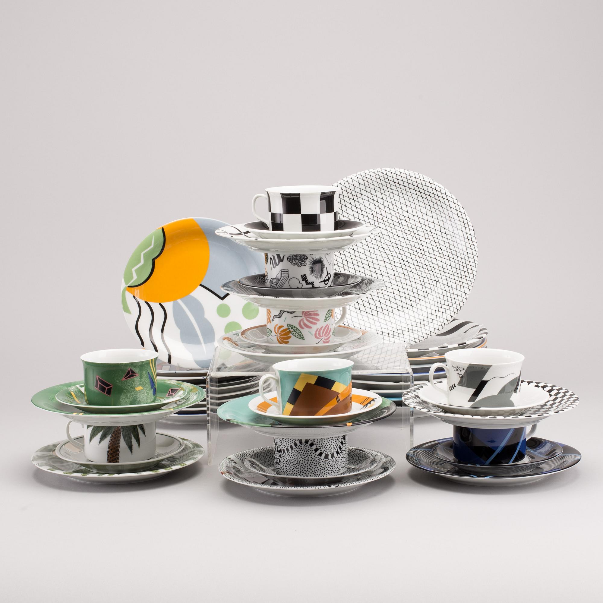 MAT/TESERVIS, 36 delar, porslin, Rörstrand Designers Collection.