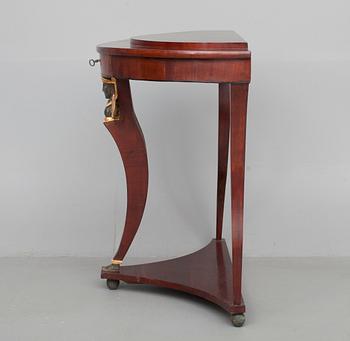 A CONSOLE TABLE.