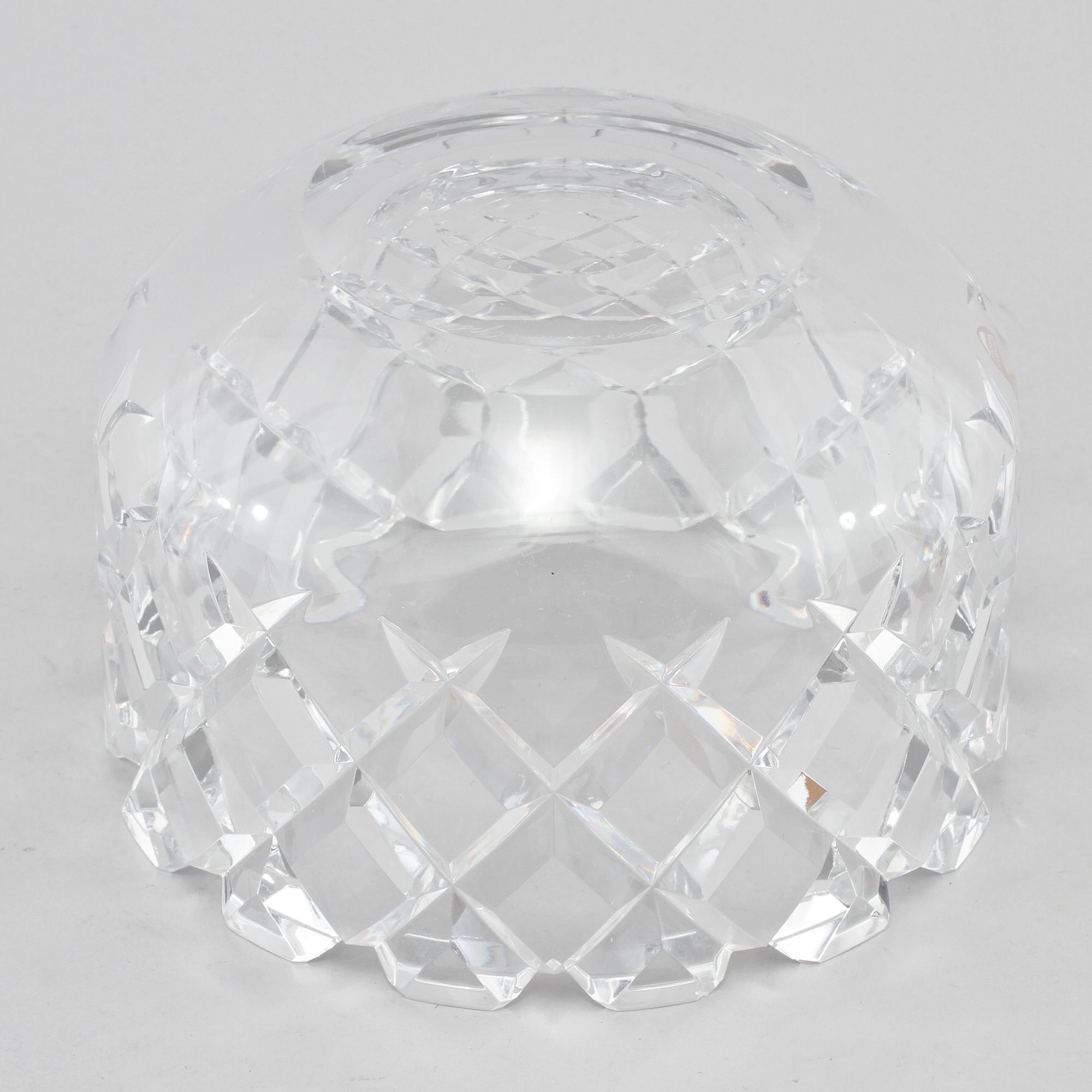 SKÅL, glas, "Sofiero", Gunnar Cyrén, Orrefors, 1900-talets andra hälft.