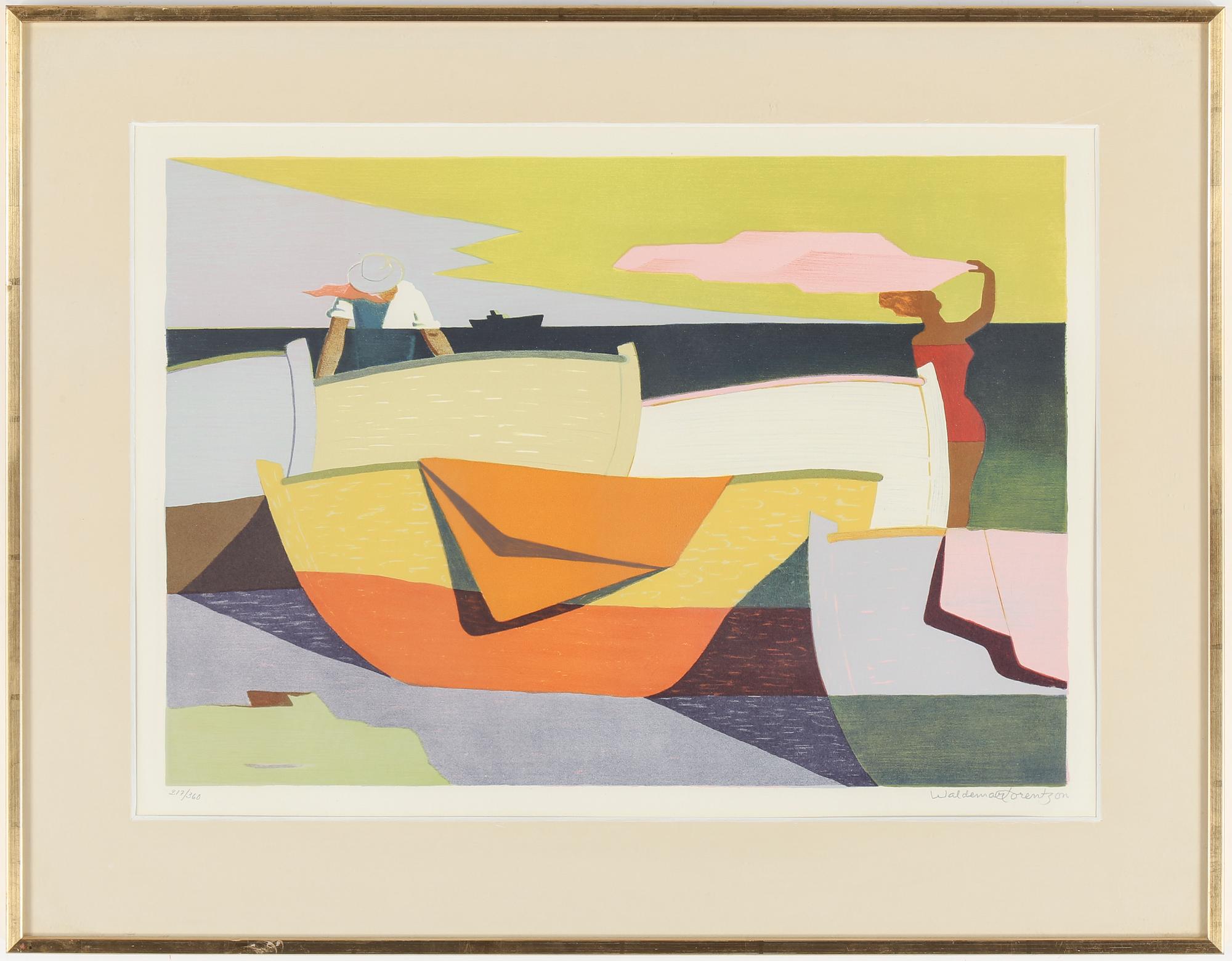 LITOGRAFIER, 6st, "Halmstadgruppen 50 år", signerade och numrerade 217/360.