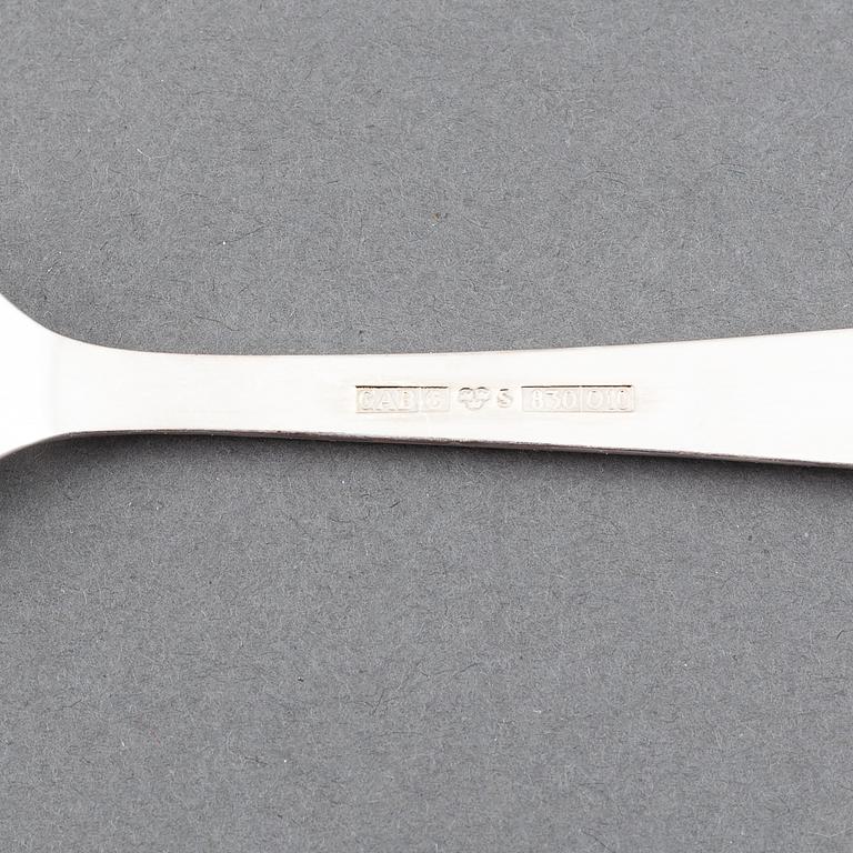 Jacob Ängman, silver cutlery, 32 pcs, Rosenholm, GAB.