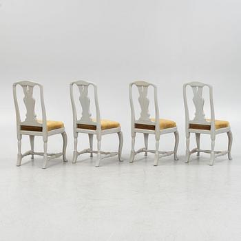 Four late Baroque style chairs, mid-20th Century.