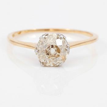 RING, solitär diamant ca 1,30 ct.
