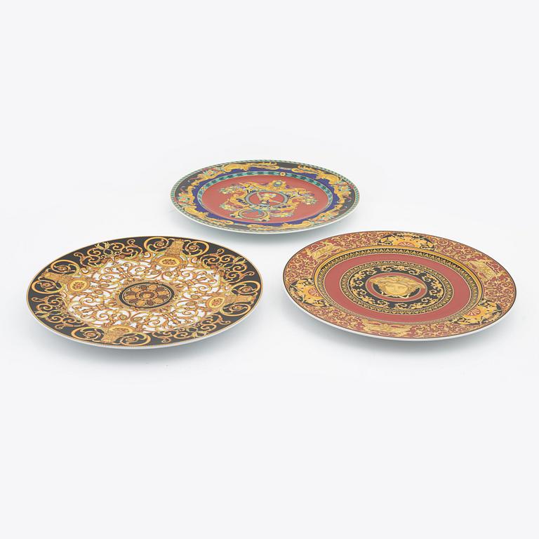 Versace, a set of 7 porcelain plates, Rosenthal.