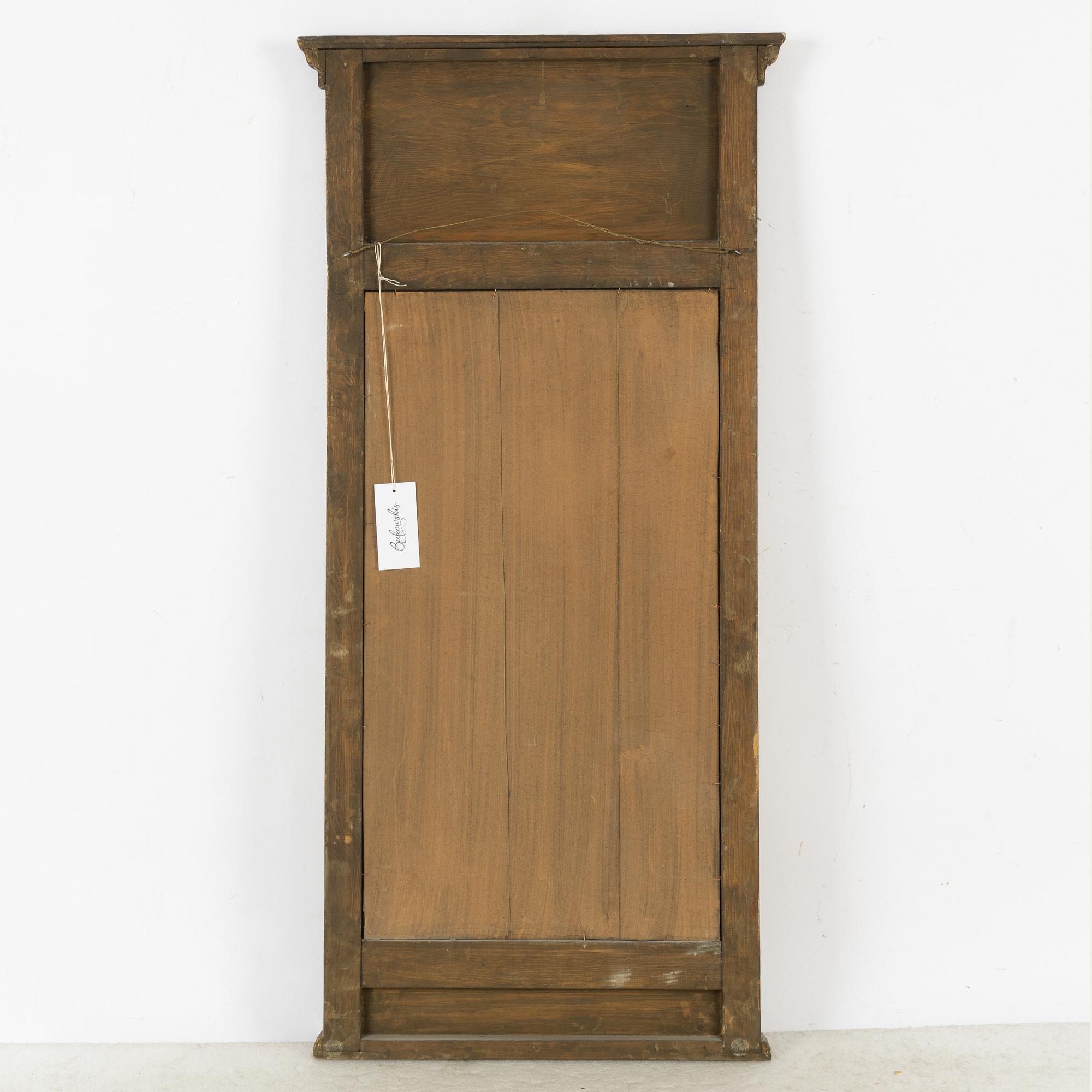 Spegel, gustaviansk stil, omkring år 1900.