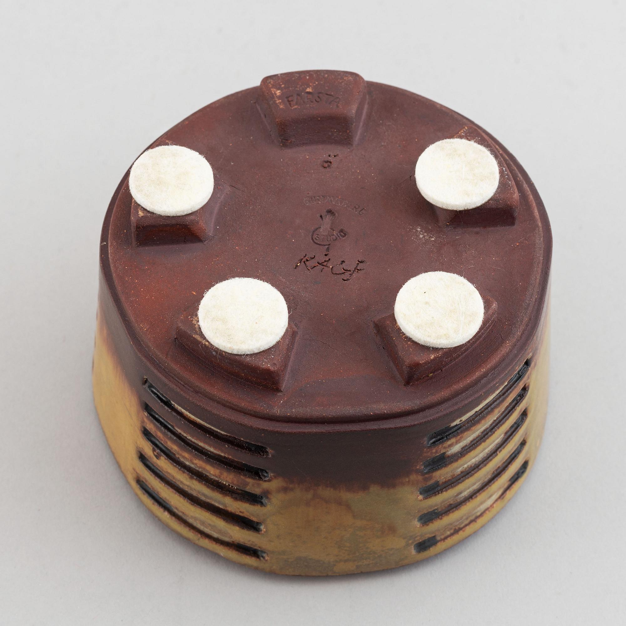 Wilhelm Kåge, a "Farsta" stoneware bowk, Gustavsberg studio, Sweden.