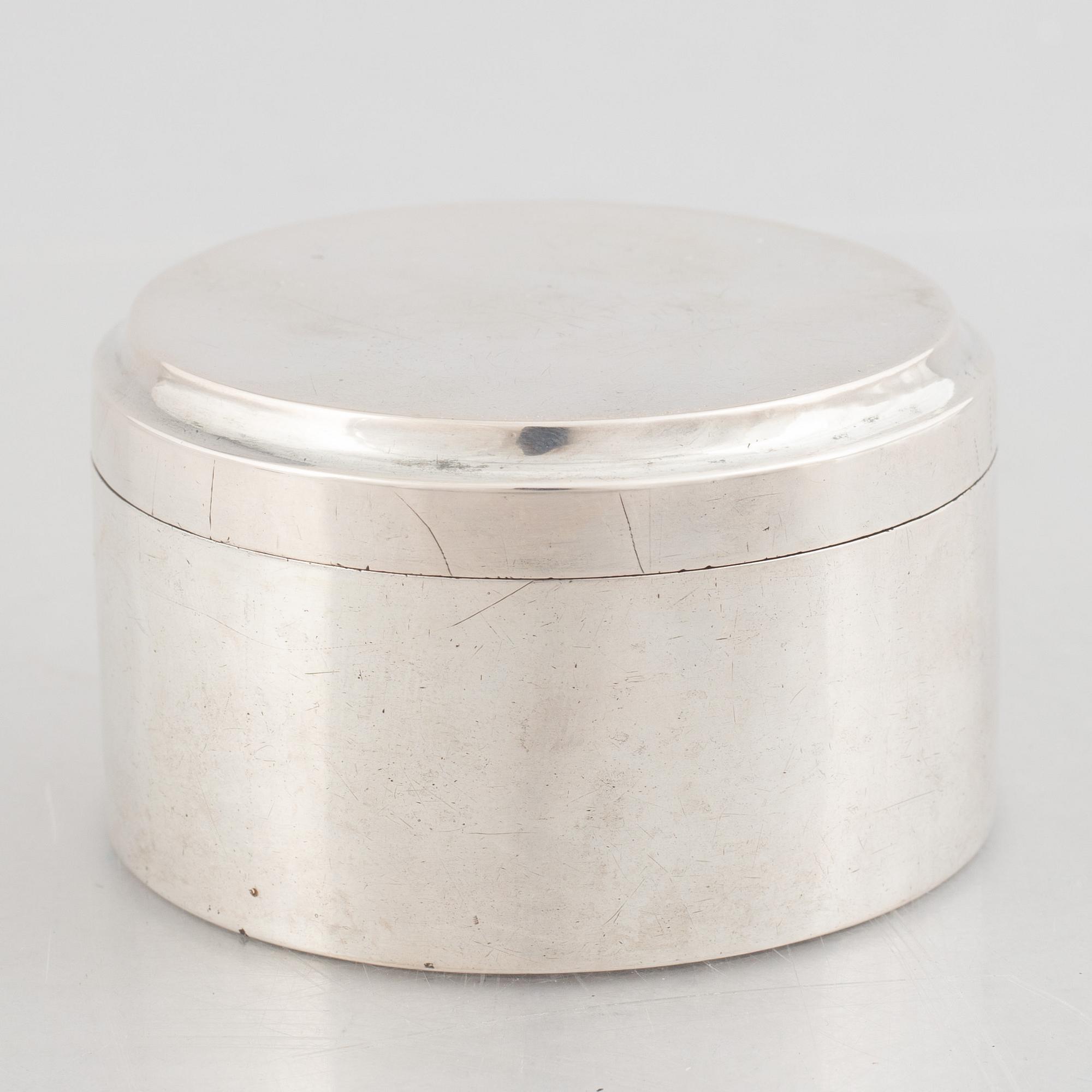 A Swedish silver box, mark of Adolf Zethelius, Stockholm 1820.