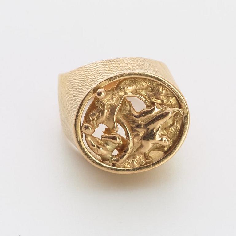 REY URBAN, ring, Stockholm, 1966, 18k.