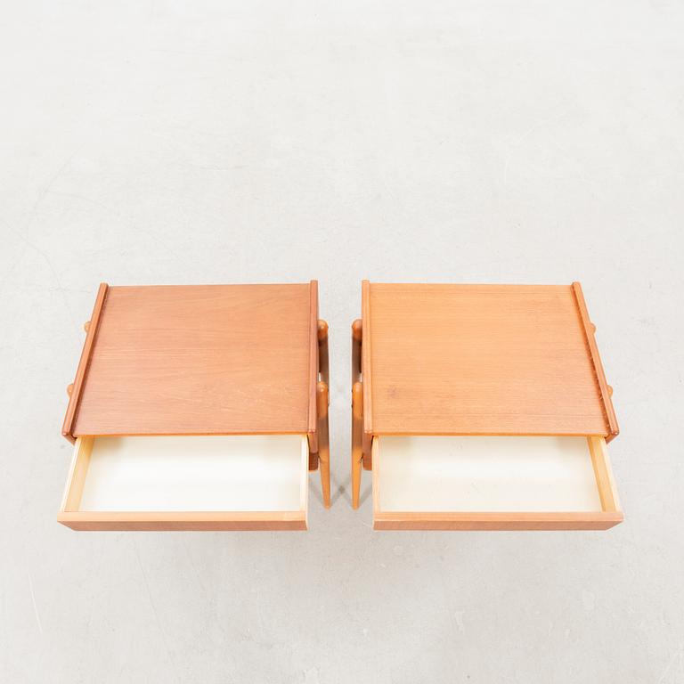 Sängbord ett par 1900-talets mitt Ab Carlström & Co möbelfabrik.