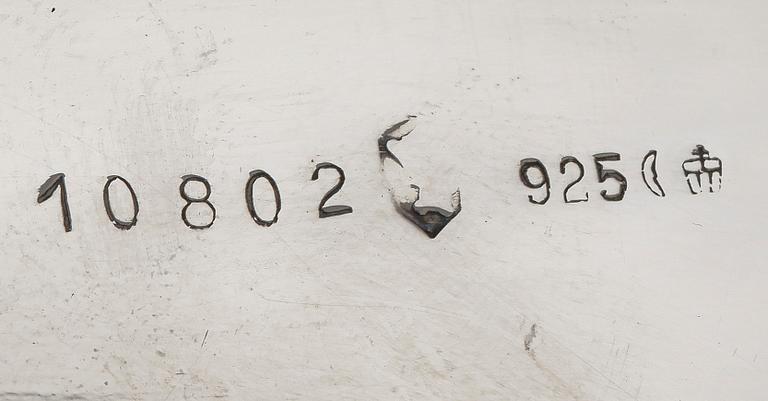 SÅSSKÅL, med värmeljus, silver, vikt. 472 g, "Binder", Tyskland.