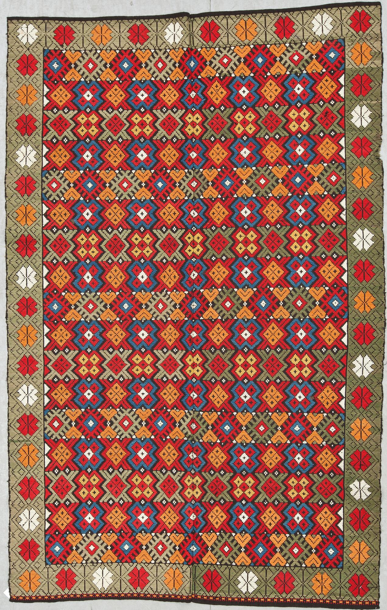 VÄVNAD, Skåne, 18/1900-tal. Ca 196 X 124 cm.