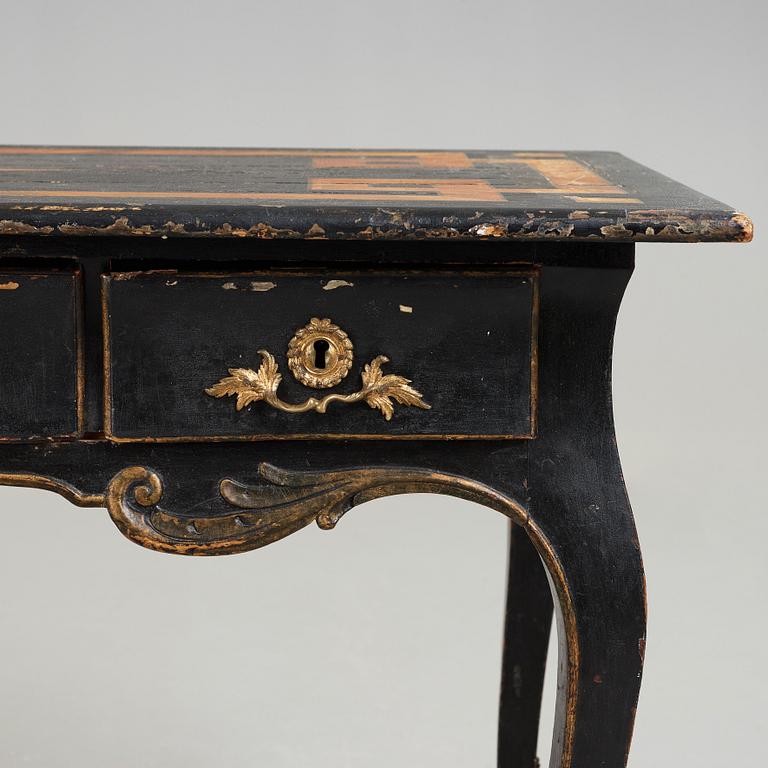 A Swedish Rococo 18th century writing table.