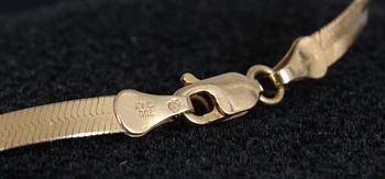 RING SAMT ARMBAND, guld, tot vikt, 7g.
