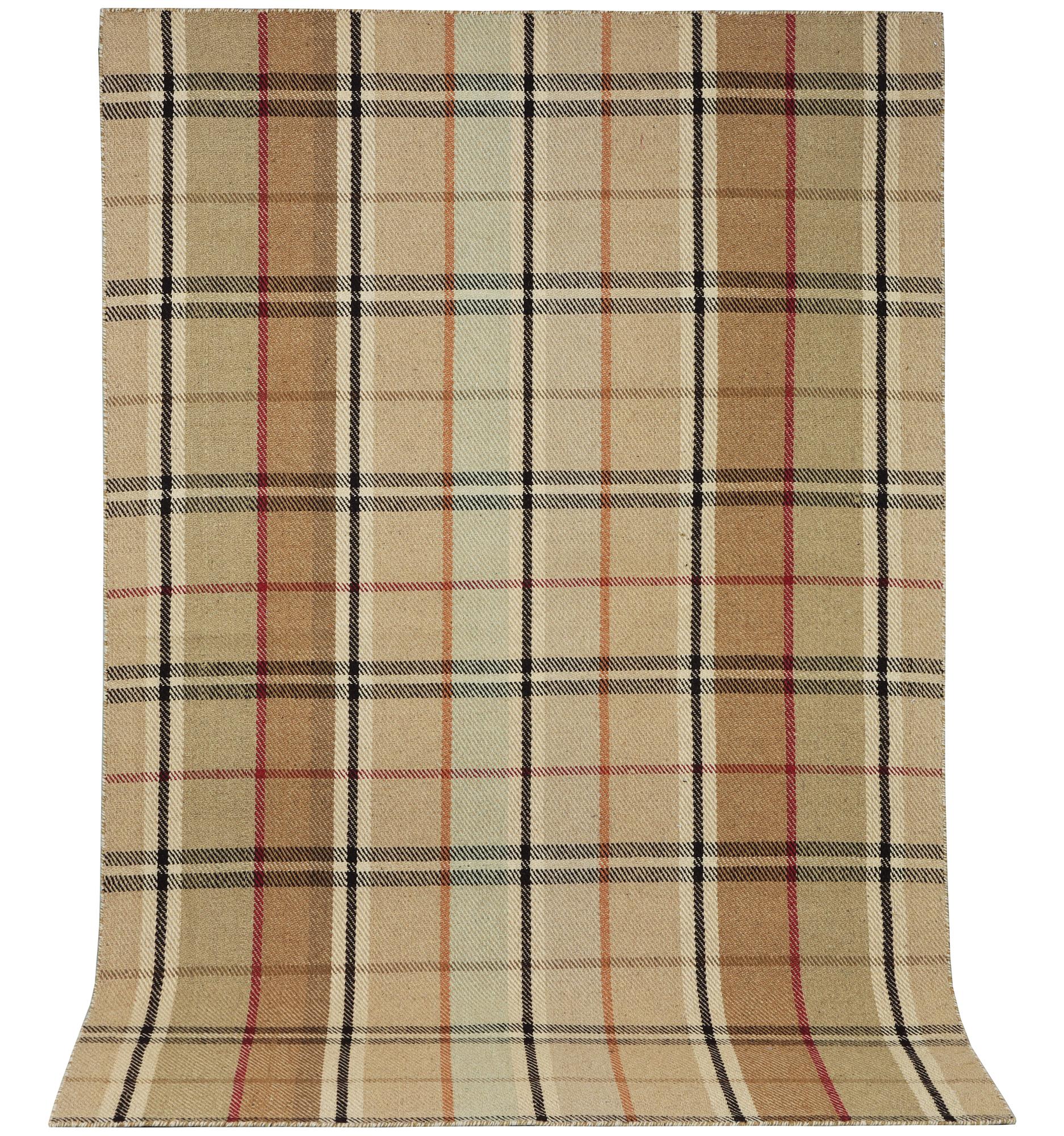 A "blanket" design rug, c. 236 x 149 cm.