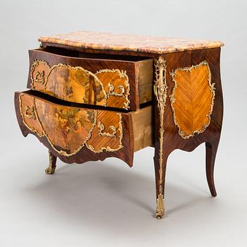 A chest of drawers plaque marked Les fils d'Alfred Wimphen Paris, early 20th century.