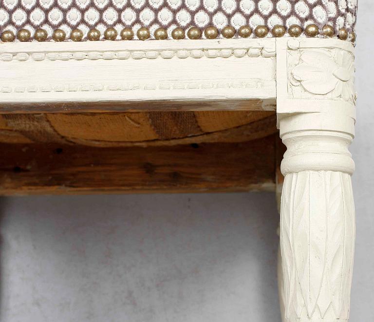 TABURETT, gustavianskt provinsarbete omkr 1800.