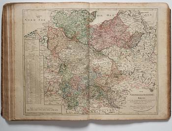 Atlas, Nürnberg 1797. med 34 kolorerade kopparstick.