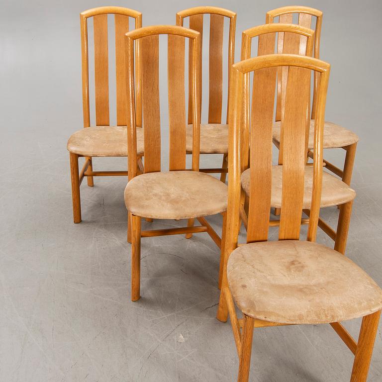 Stolar, 6 st, troligen Danmark, 1960-70-tal.