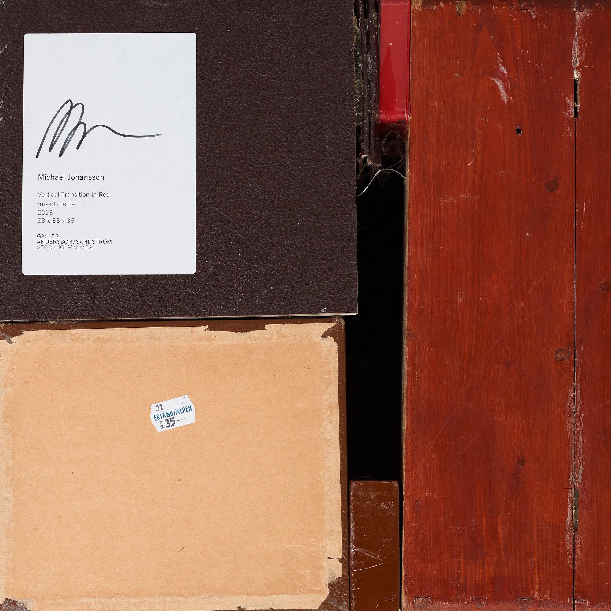 Michael Johansson, "Vertical Transition in Red".