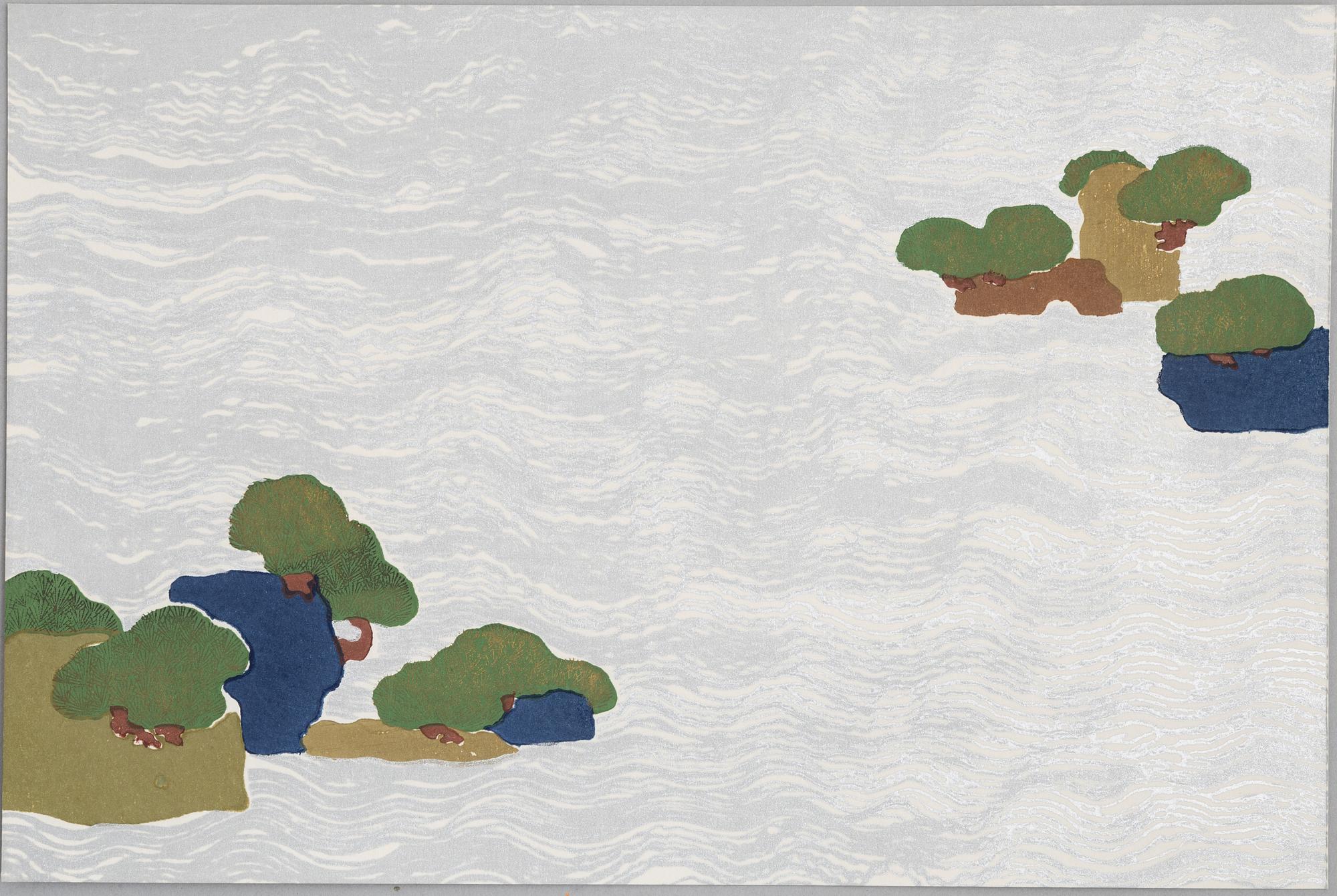 Kamisaka Sekka, after, four woodblock prints from the series "A Thousand Grasses" (Chigusa), 20th century.