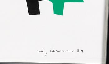 CLAESSON, STIG (SLAS), collage. Sign och dat 84.