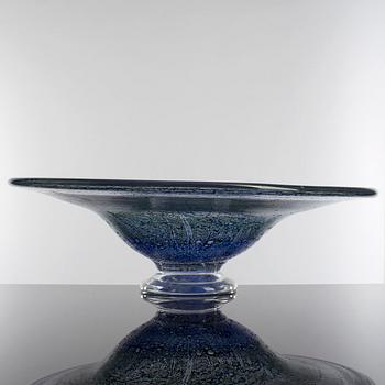 GÖRAN WÄRFF, skål, glas, Kosta Ateljé, signerad.