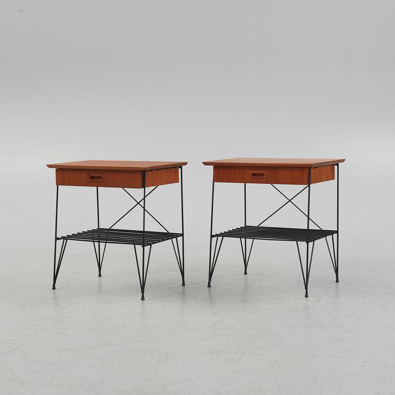 Sängbord, ett par, 1960-60-tal.