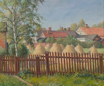 JOHN RAFAEL EKELUND, oil on board, signed and dated-32.