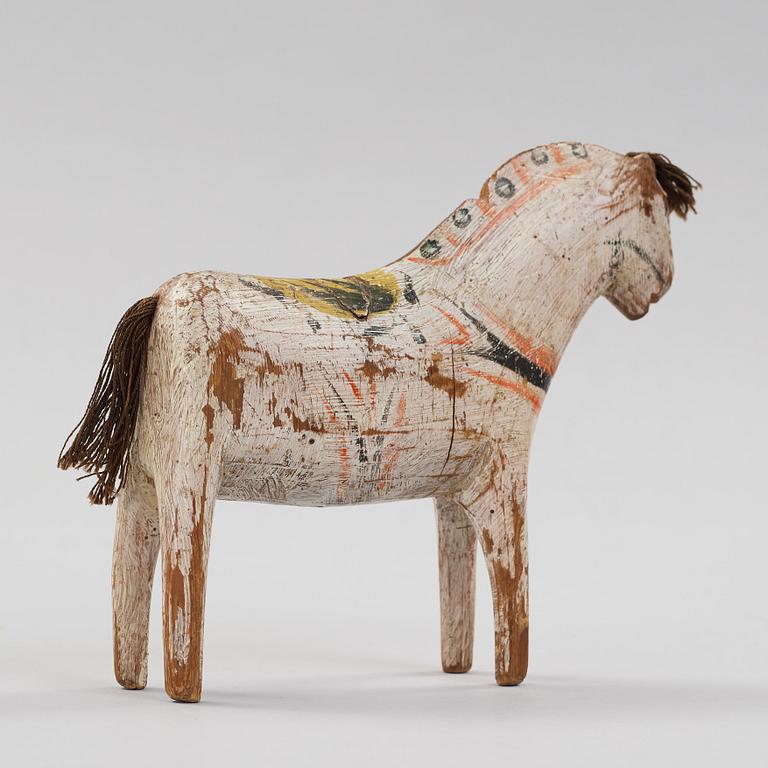 A painted swedish Dala horse Älvkarhed, Alfta, Hälsingland, 19th century.