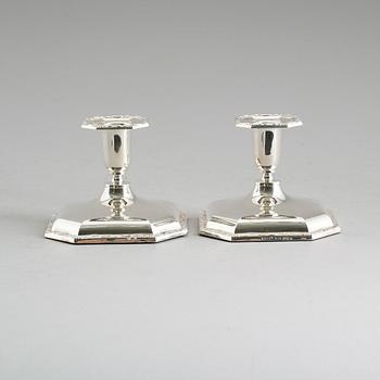LJUSSTAKAR, 1 par, silver.