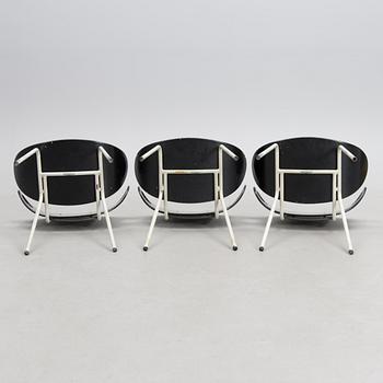 A set of three mid-20th century chairs, model 706, by Olof Kettunen for J. Merivaara, Finland.