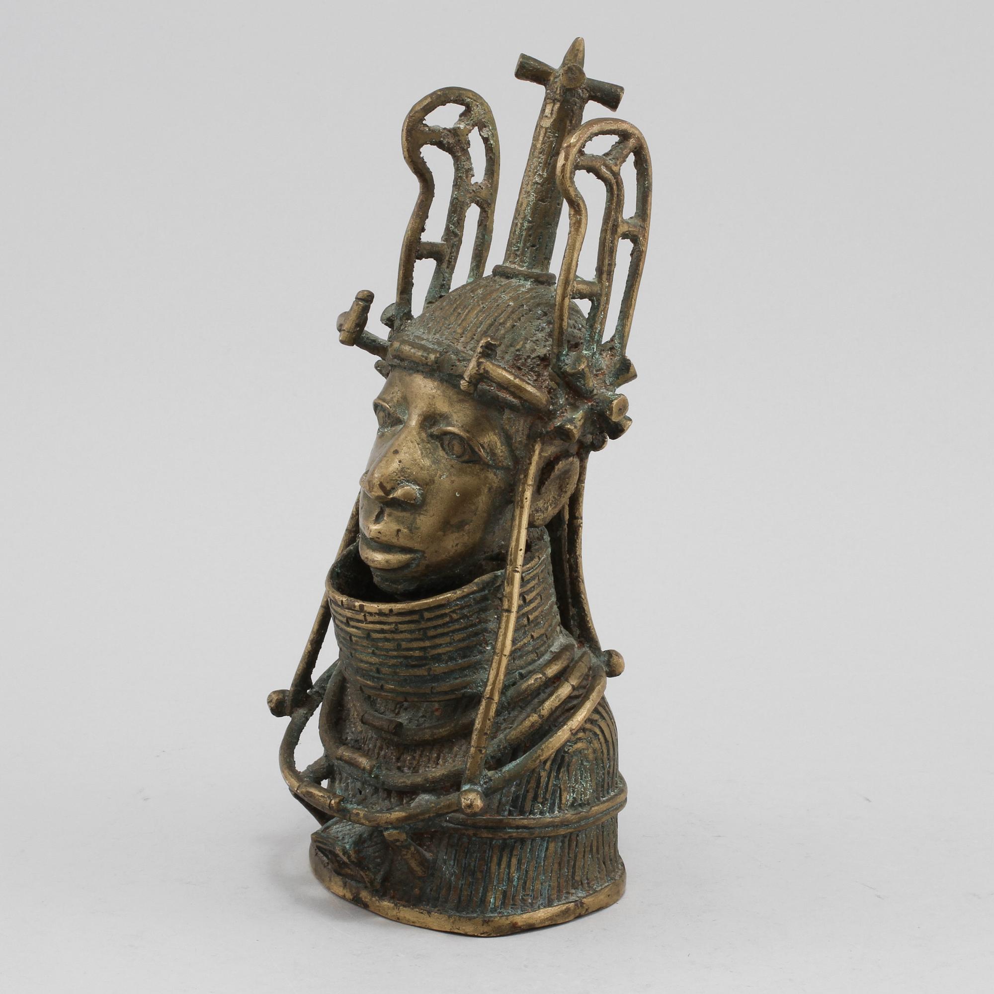 SKULPTUR, Benin-brons, 1900-tal.