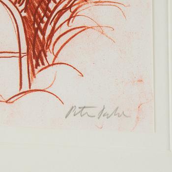 PETER DAHL, lithograph in colours, signed.