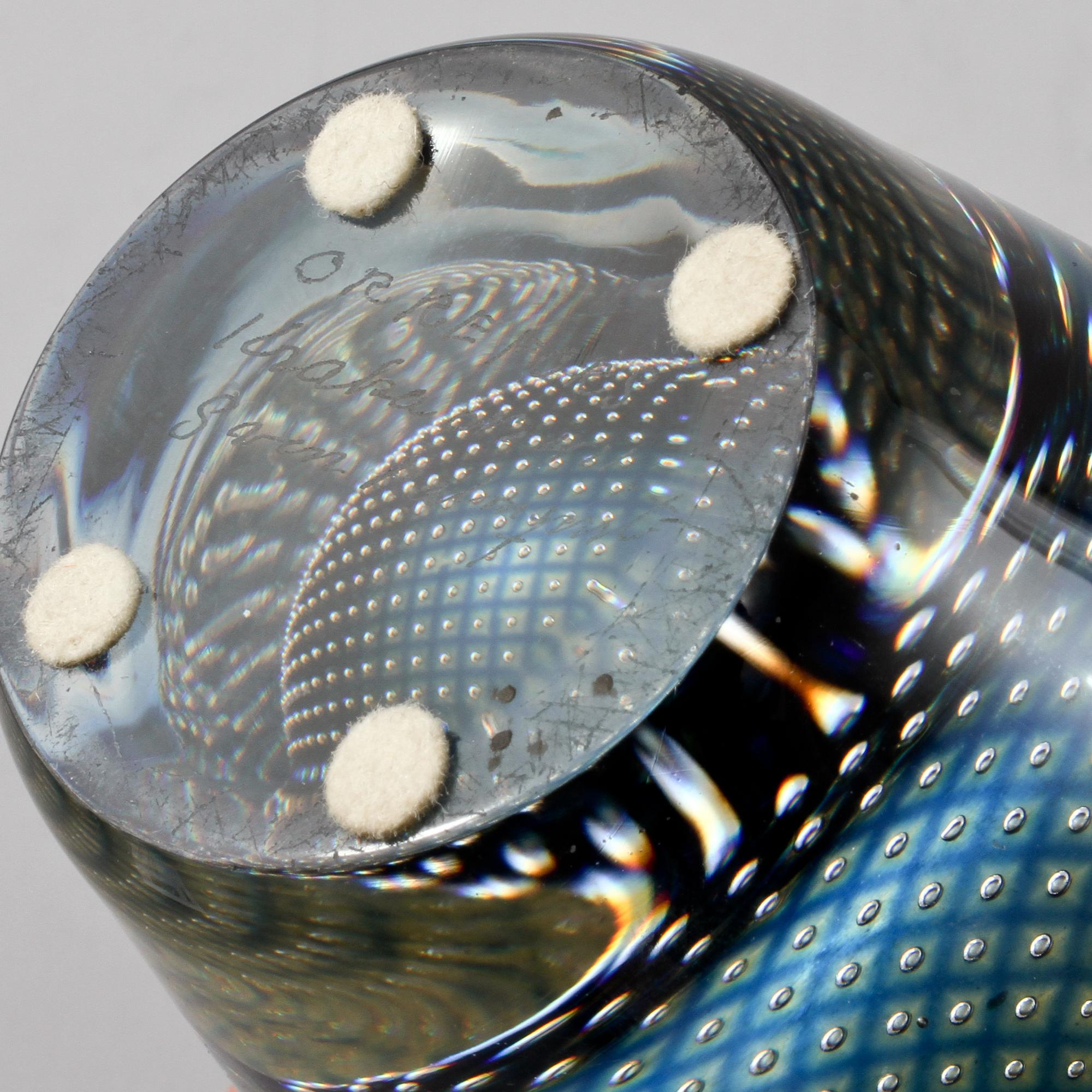 VAS, glas, "Kraka", Sven Palmqvist, Orrefors, 1959.