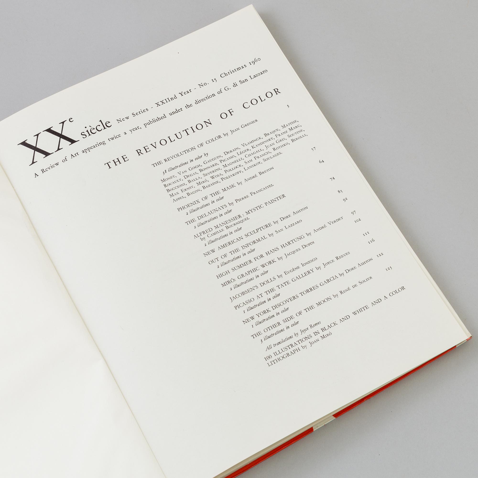 XX:e SIÈCLE, G.di San Lazzaro, 54 vol, 1957-1980.
