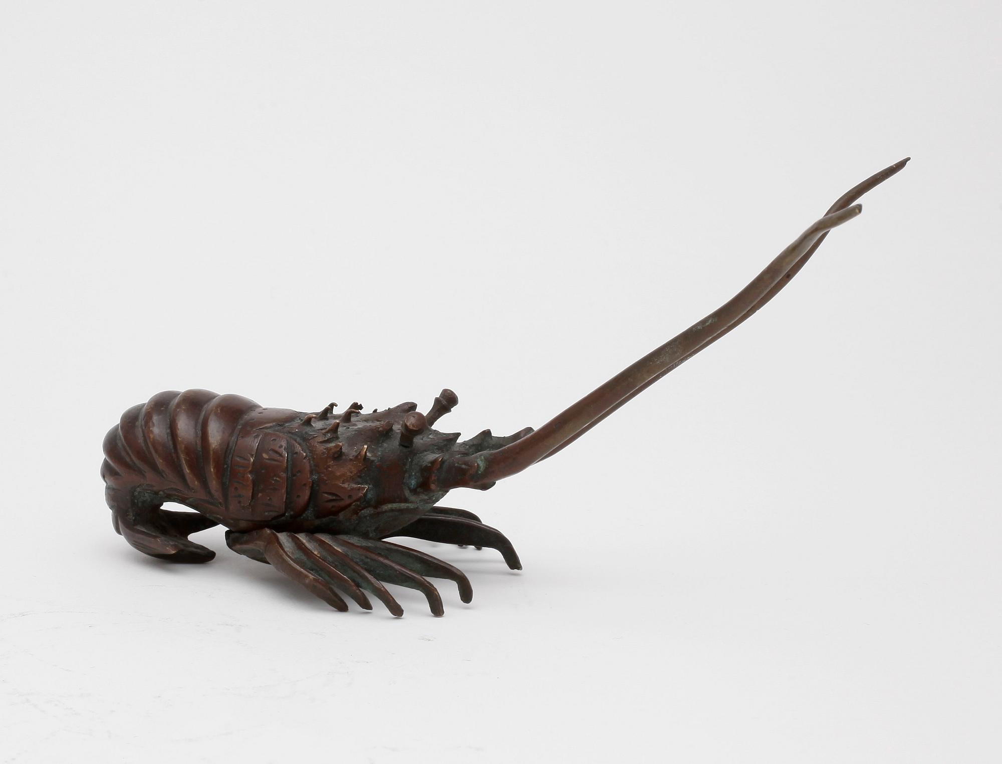 FIGUR, koppar, Japan, 1900-tal.