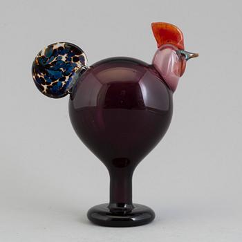 OIVA TOIKKA, glass sculpture, signed and dated 1998, Iittala.