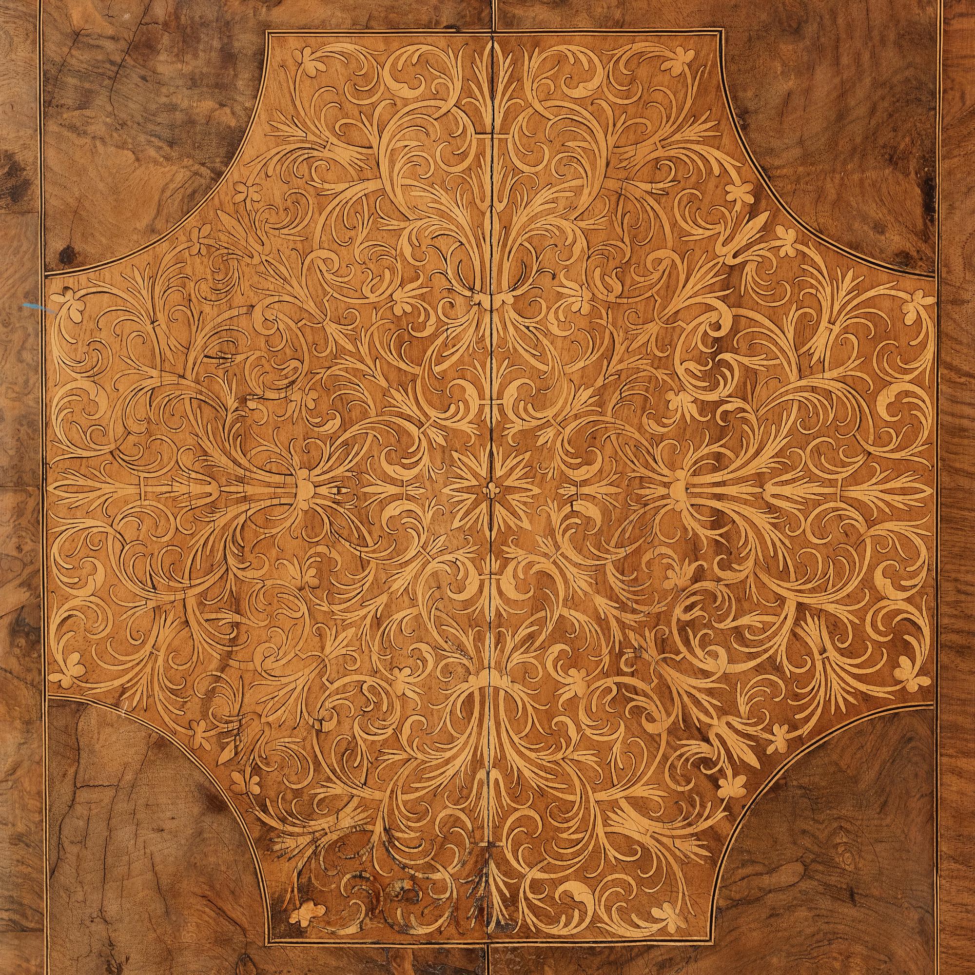 A English William and Mary (Baroque) secretaire.