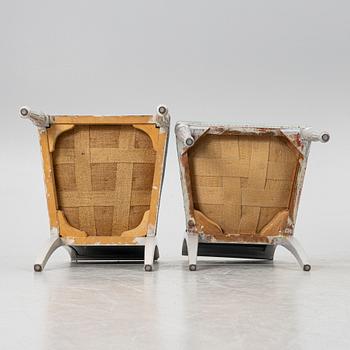 A set of 4 similar, Empire style chairs, second half of the 20th century.