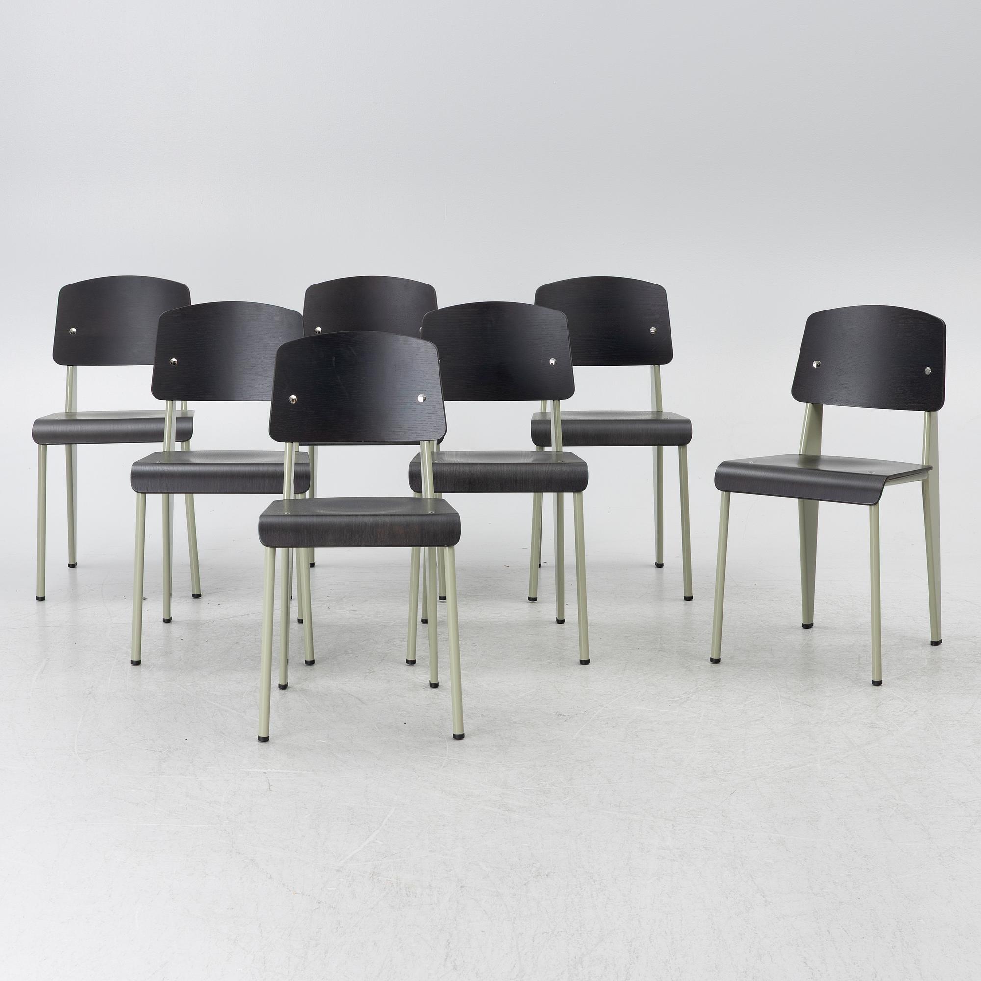 Jean Prouvé, Stolar, 7 st, "Standard", Vitra, 2023.