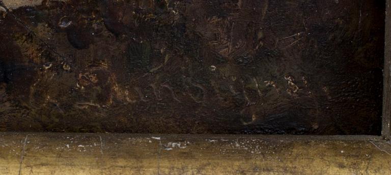 CHARLES FRANCOIS DAUBIGNY, oil on board, signed.